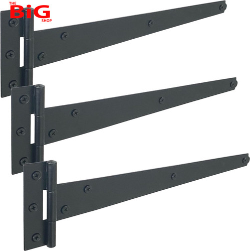Pack black t hinges 300mm - pack,