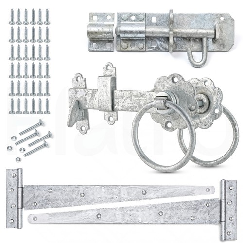 Galvanised garden gate fitting - galvanised,