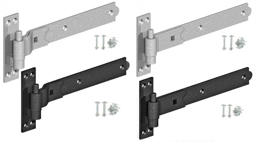 Hook and band hinges - and,