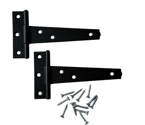 Black tee hinges - black,