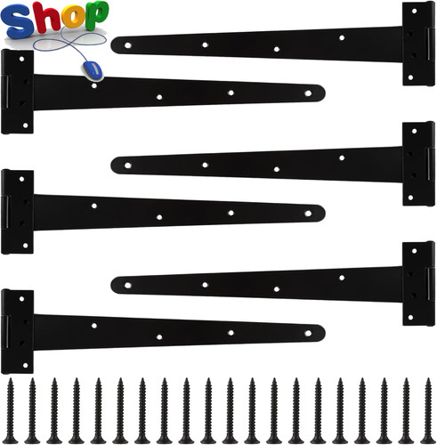 6pcs hinges 400mm 16 - t, inch