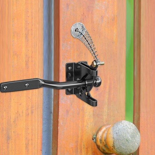 Durable black metal gate - durable,