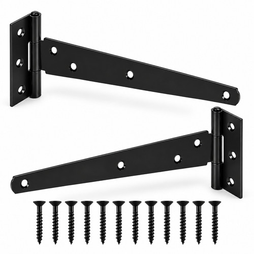 Pcs black garden gate - gate, hinges