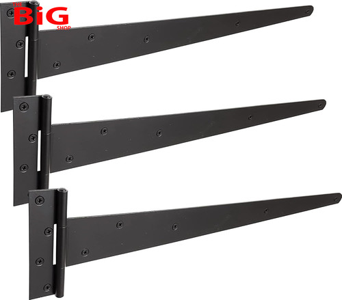 Pack black tee hinges - 3,